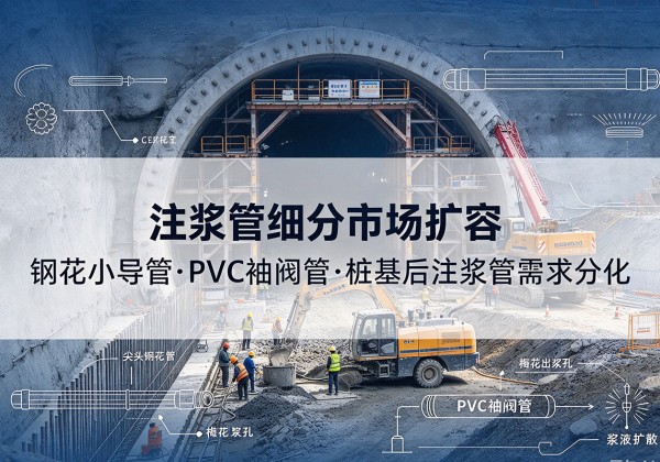 乌拉特前旗注浆管细分市场扩容，隧道钢花小导管、PVC 袖阀管、桩基后注浆管需求分化